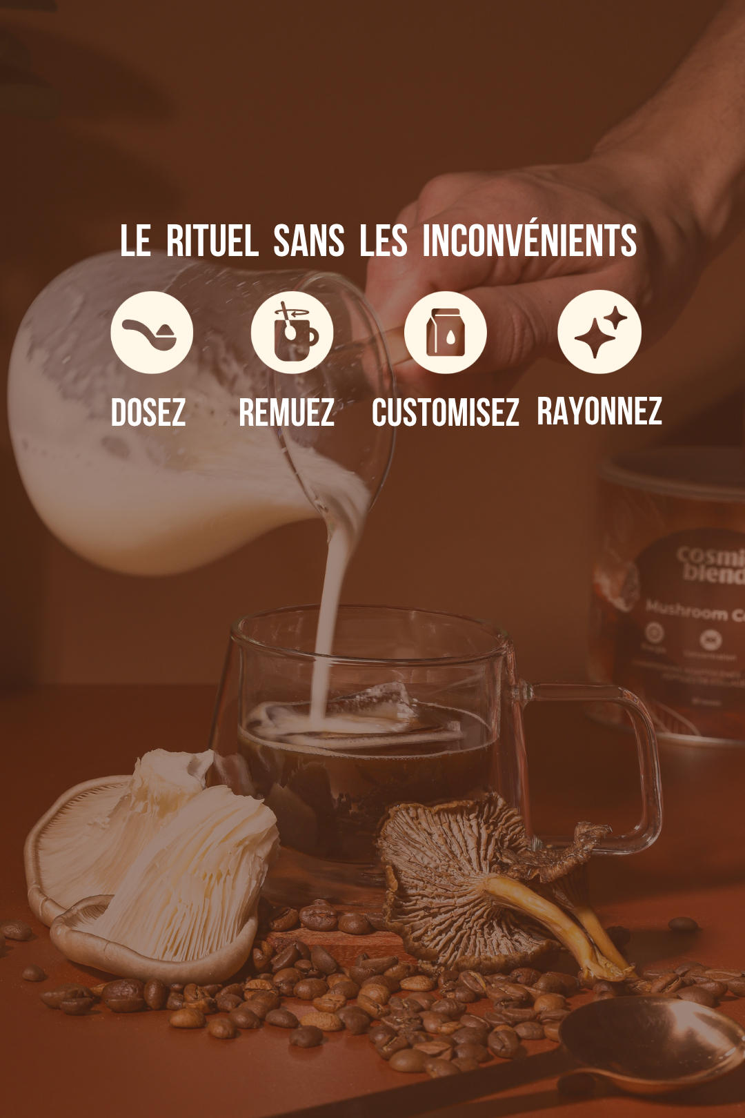 Mushroom Coffee: le Café enrichi aux Adaptogènes & Collagène